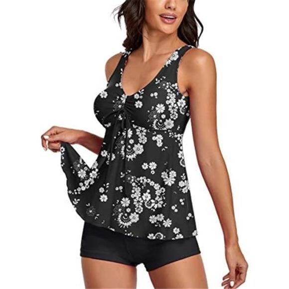 Swim | Modest Tankini Swimsuits For Women Two Piece Bathing Suits ...